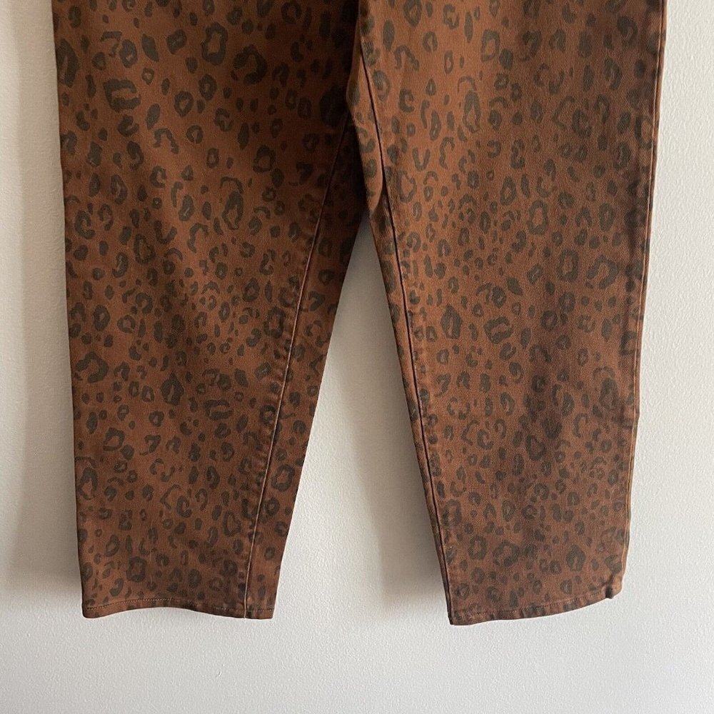 Universal Thread Women 2/26R Brown Leopard High Rise Vintage Straight Jean NWT - Picture 4 of 12